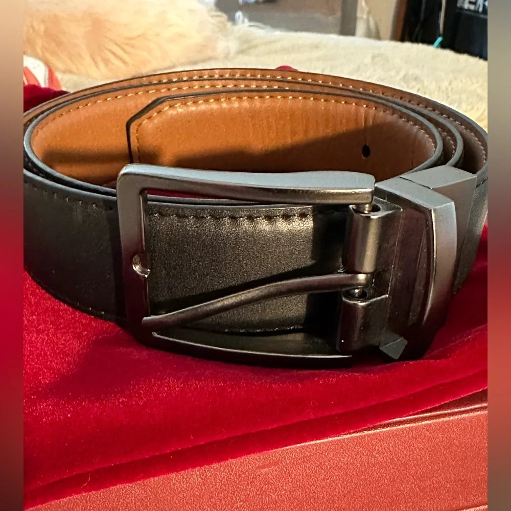 ROWLAND THOMAS KAYIMAN BLACK LUXURY BELT 1.575